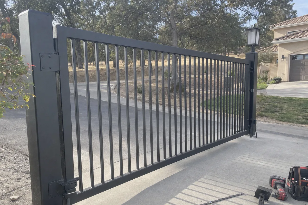 Aluminum and Steel Gate Options at a property in Fairfield, CA
