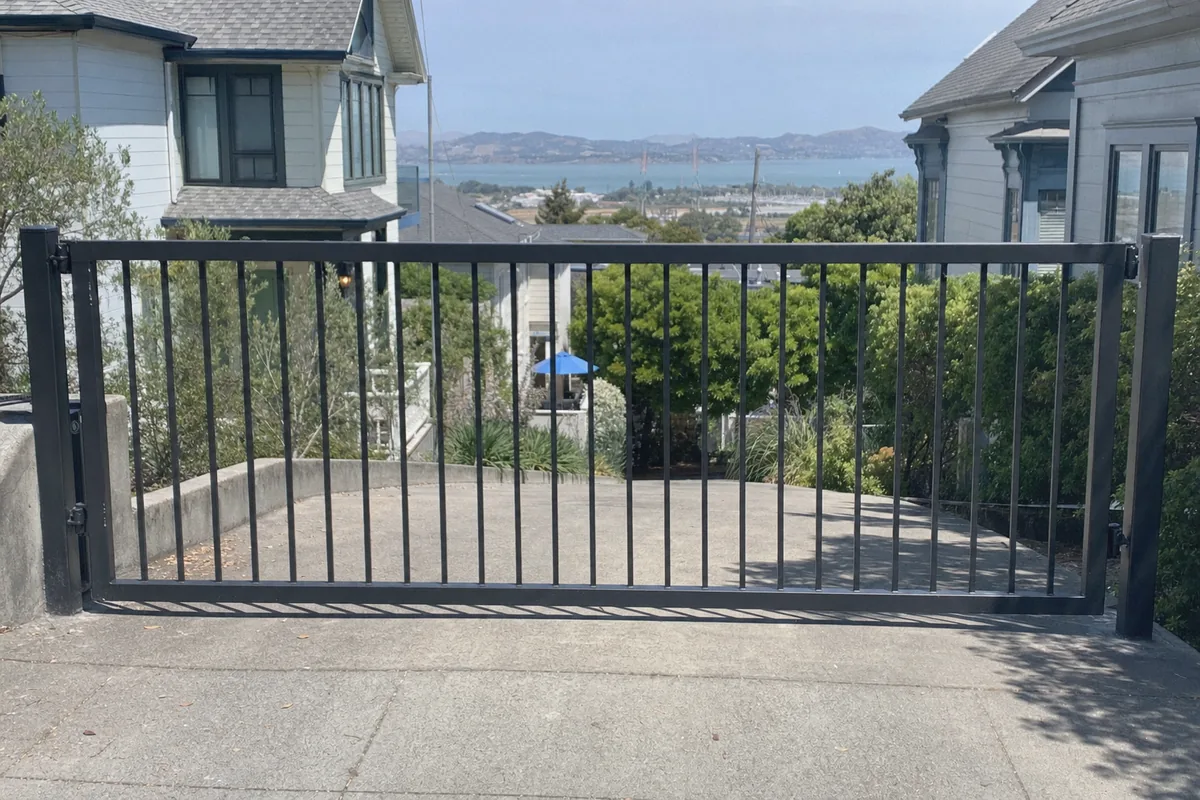 Aluminum and Steel Gate Options at a property in Vallejo, CA