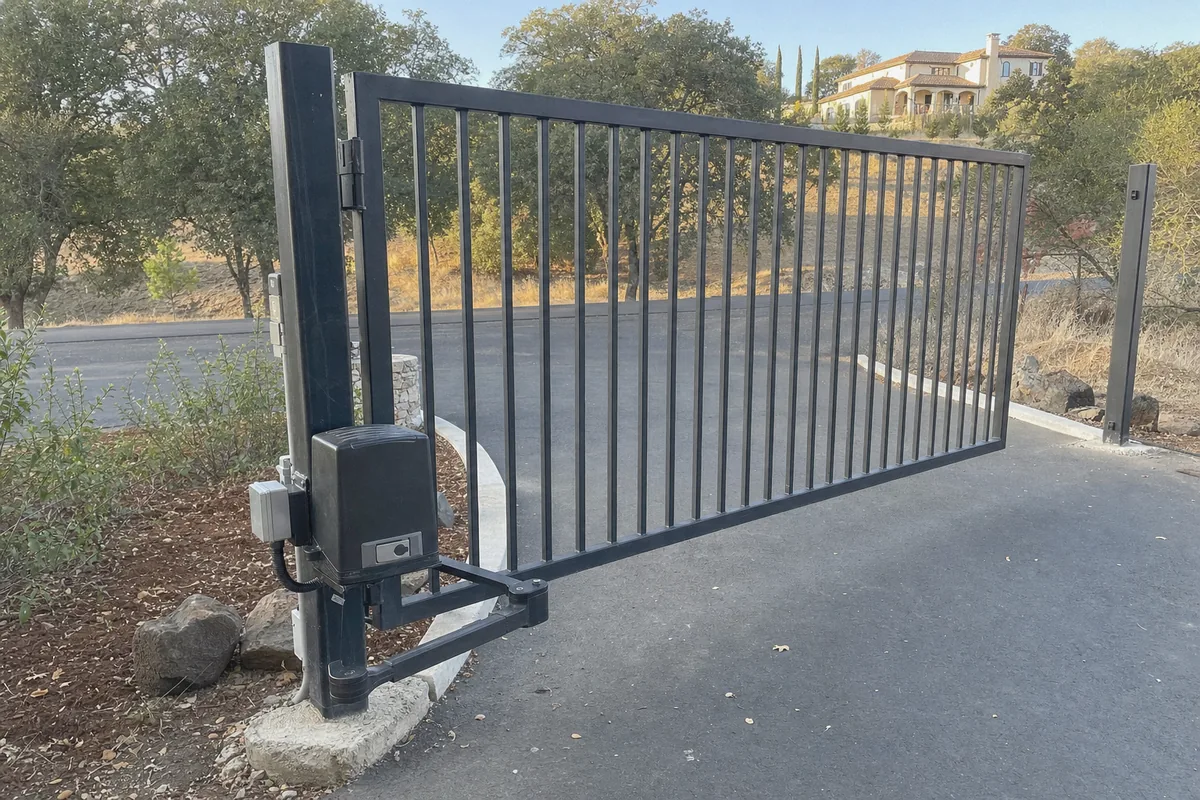 Automatic Electric Gate Installation at a property in Fairfield, CA