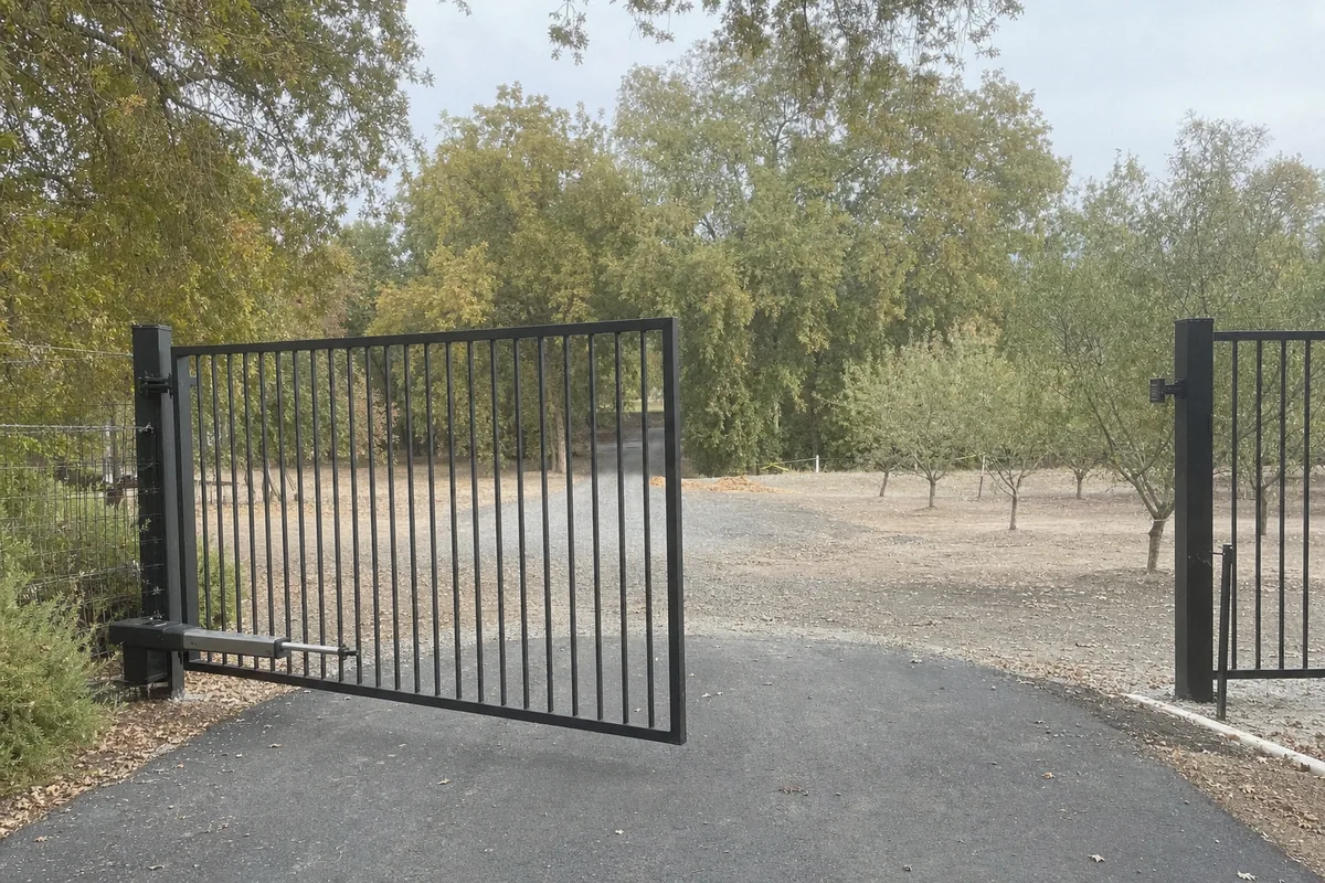 Automatic Electric Gate Installation at a property in Winters, CA