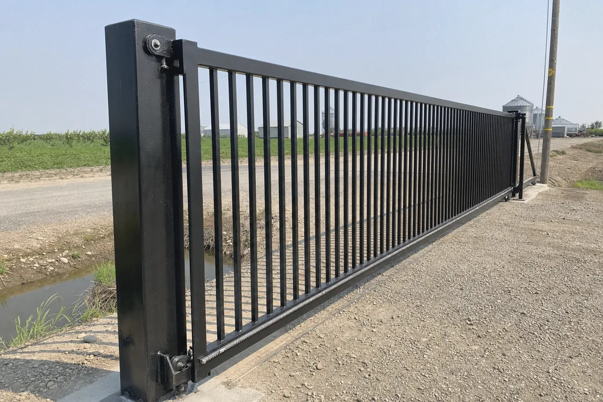 Commercial and Industrial Gates at a property in Dixon, CA