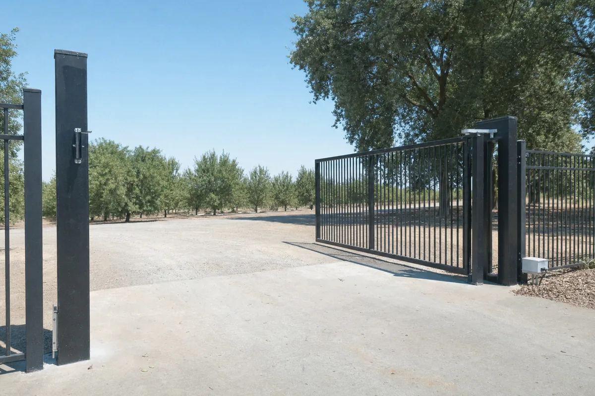 Commercial and Industrial Gates at a property in Winters, CA