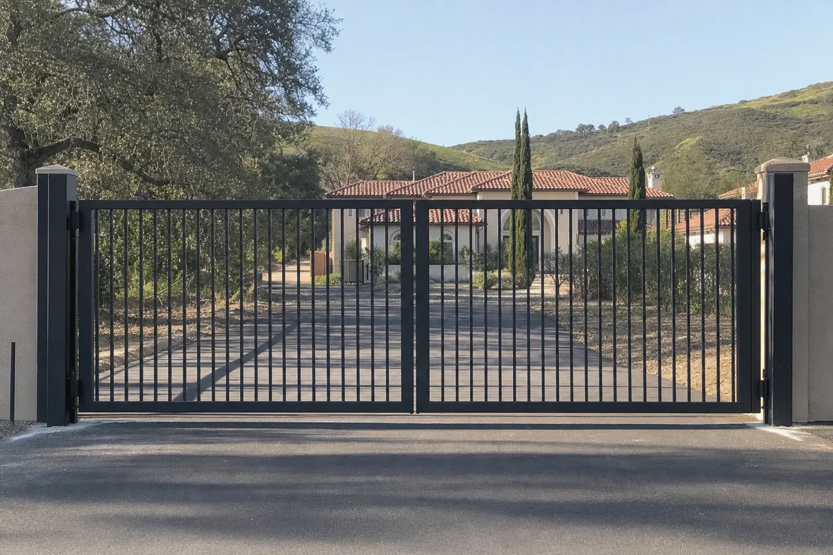 Custom Metal Gate Fabrication at a property in Fairfield, CA