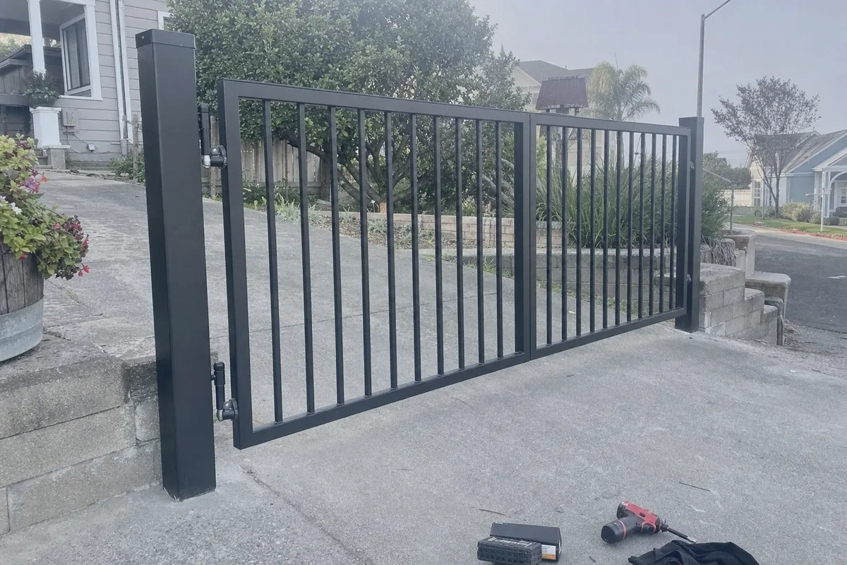 Driveway Gate Installation at a property in Benicia, CA