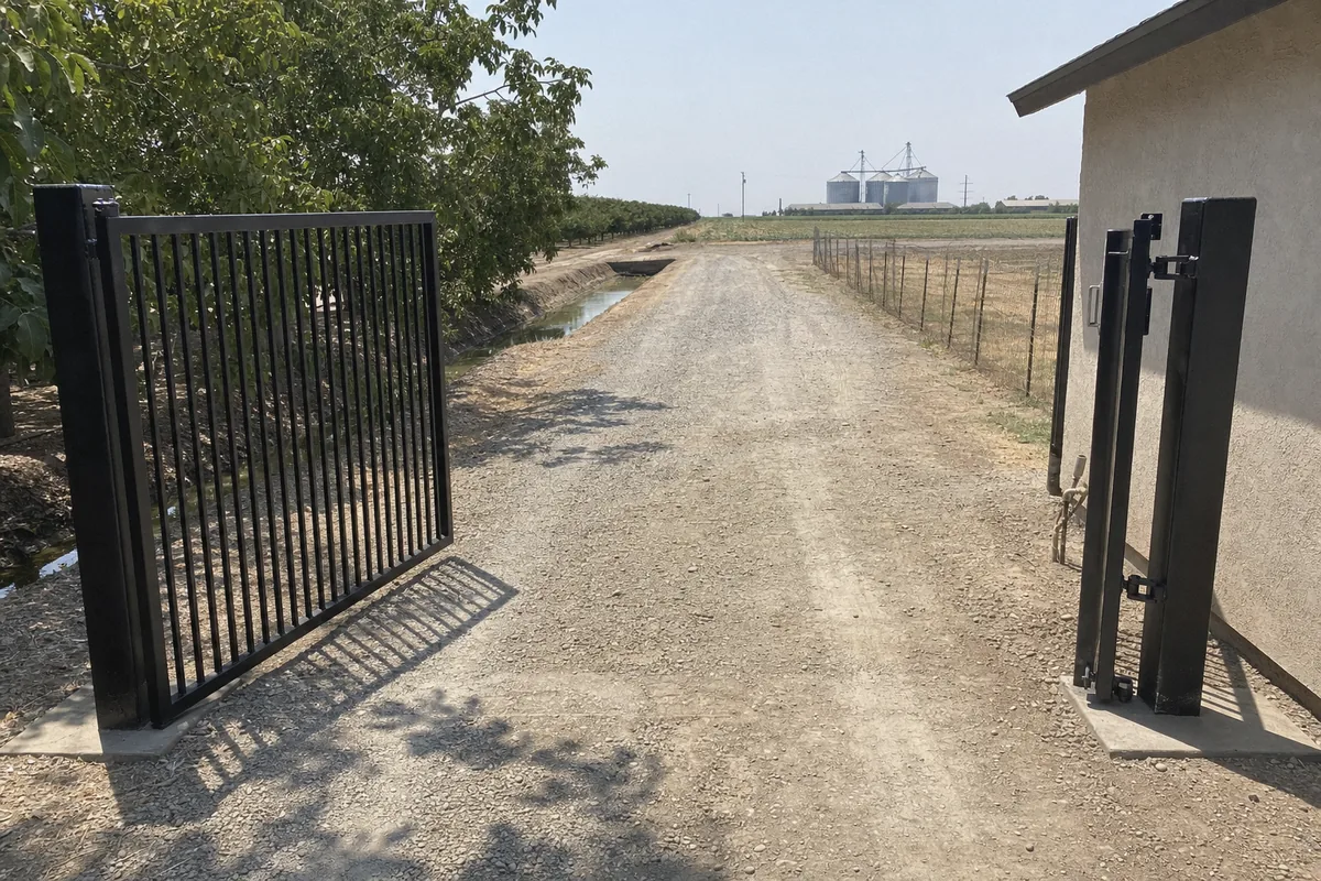 Manual Swing or Sliding Gates at a property in Dixon, CA
