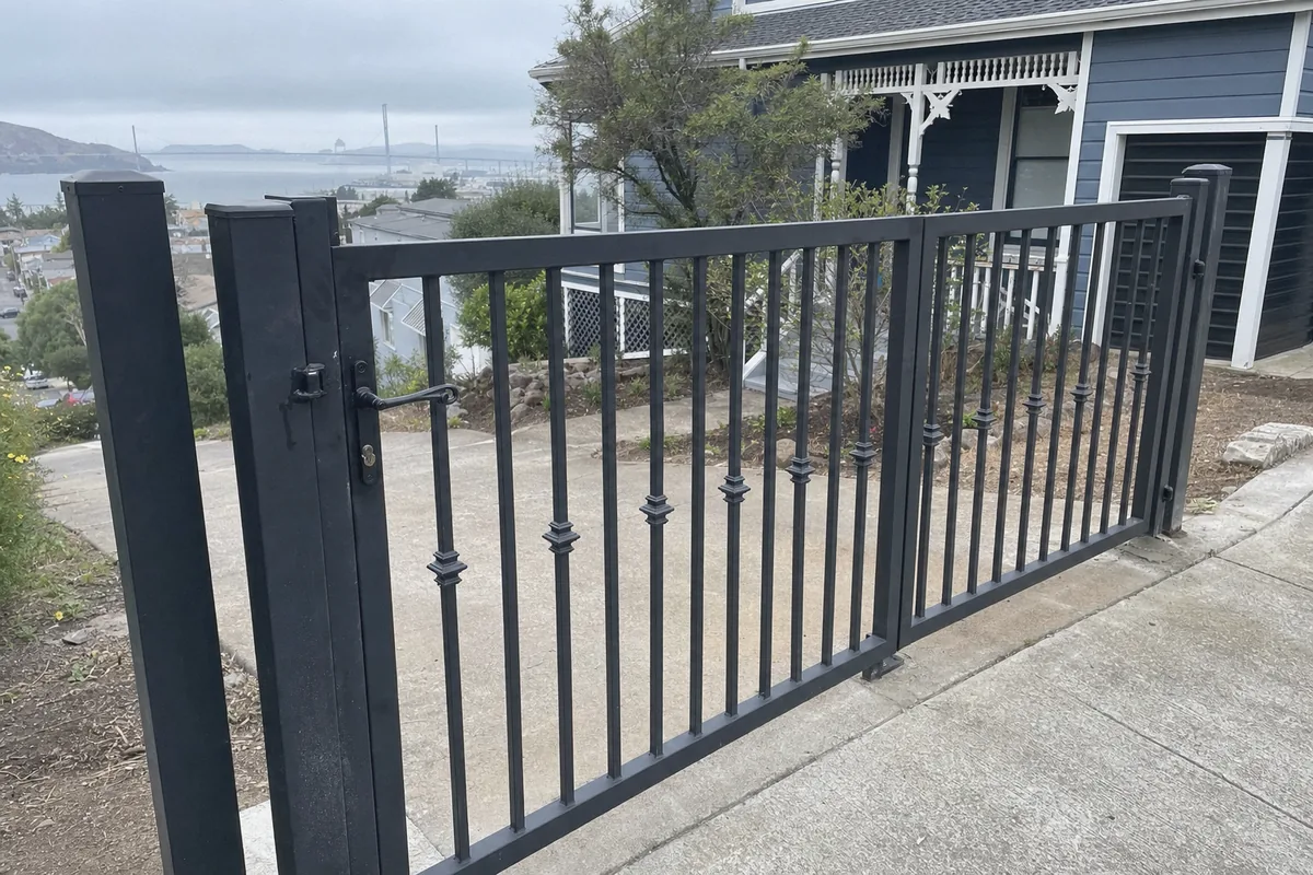 Ornamental Iron Gates at a property in Vallejo, CA