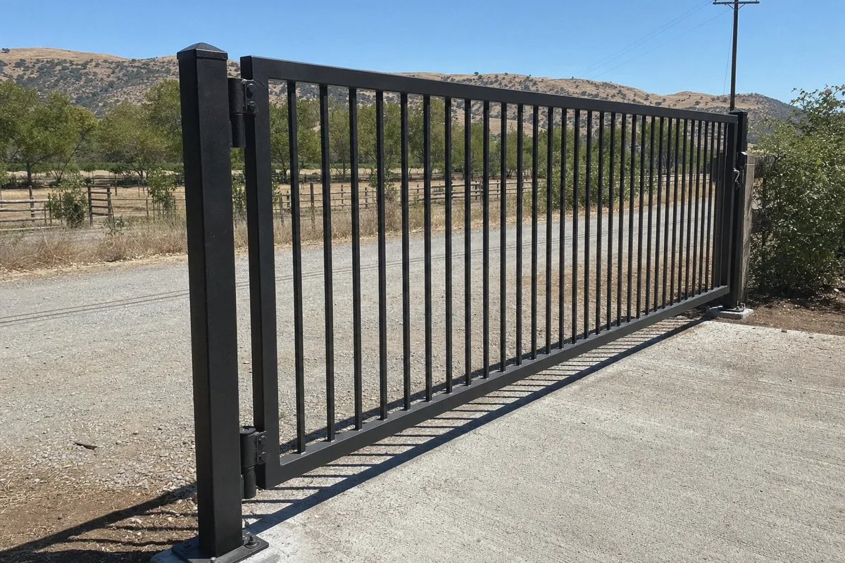 Ornamental Iron Gates at a property in Winters, CA