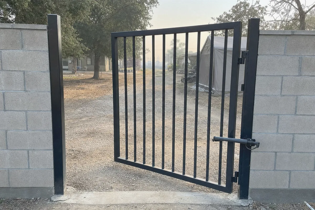 Pedestrian Gate Installation at a property in Dixon, CA