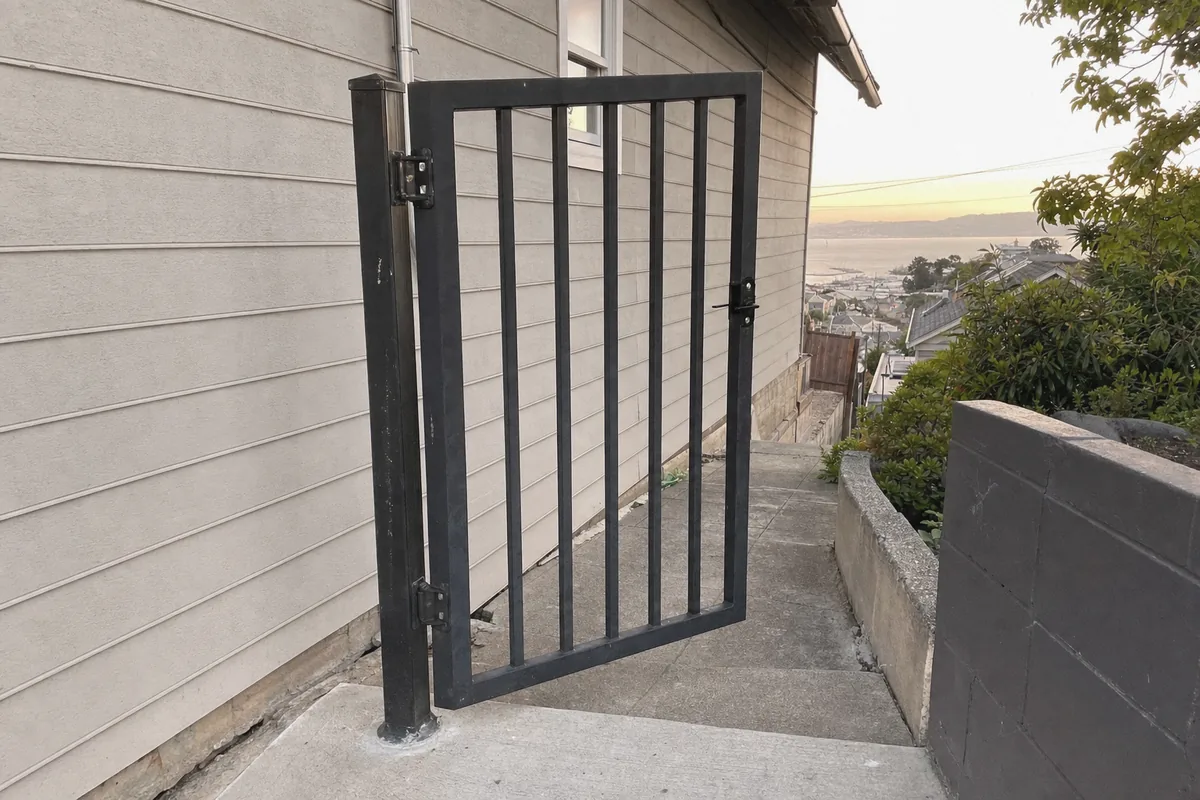 Pedestrian Gate Installation at a property in Vallejo, CA