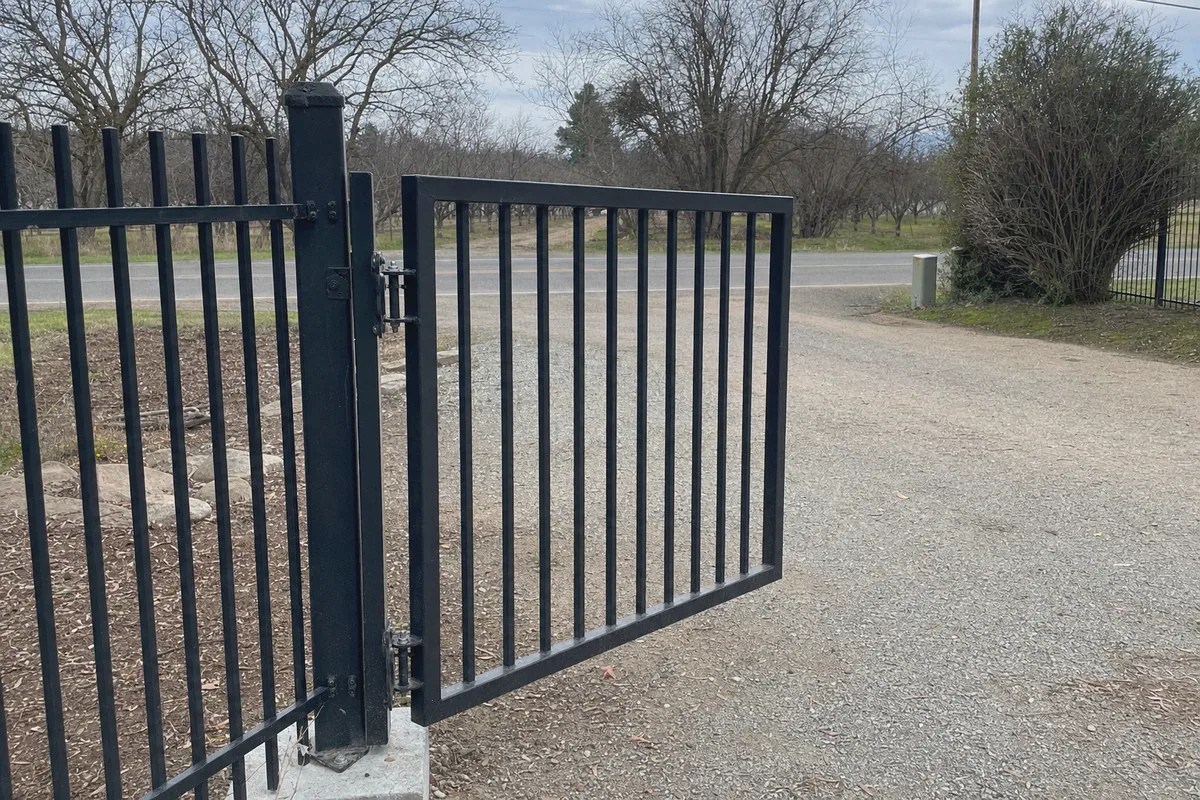 Pedestrian Gate Installation at a property in Winters, CA