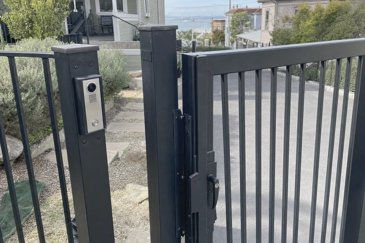 Smart Metal Gate Installation at a property in Benicia, CA