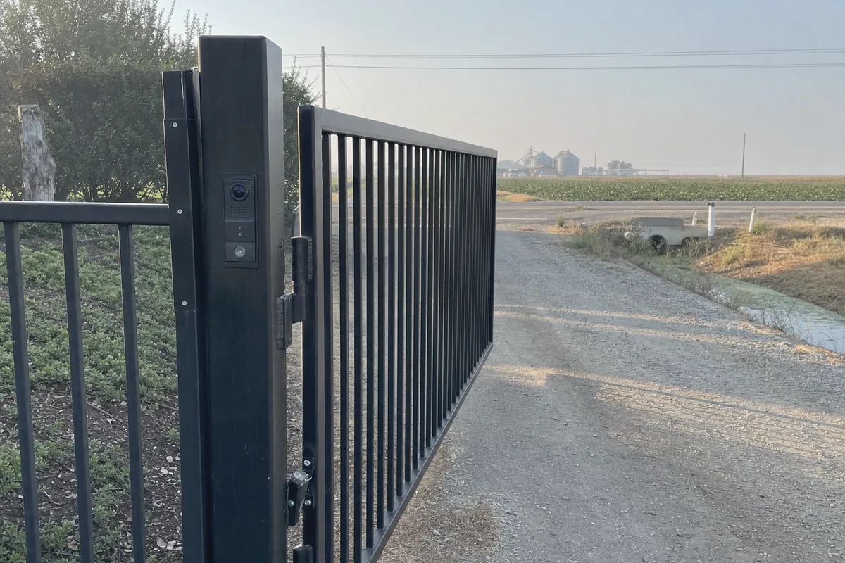 Smart Metal Gate Installation at a property in Dixon, CA