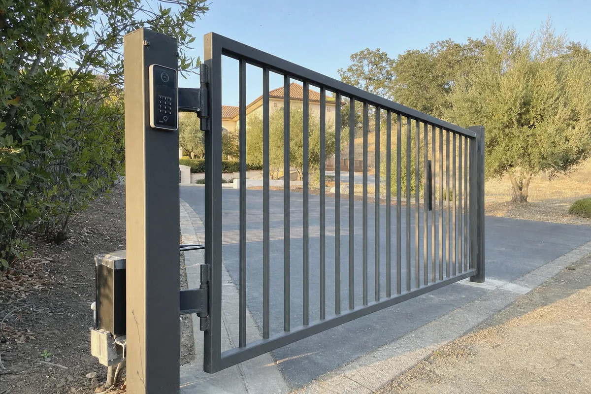 Smart Metal Gate Installation at a property in Fairfield, CA