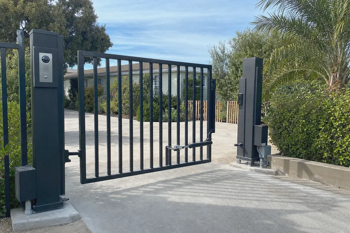 Smart Metal Gate Installation at a property in Suisun City, CA