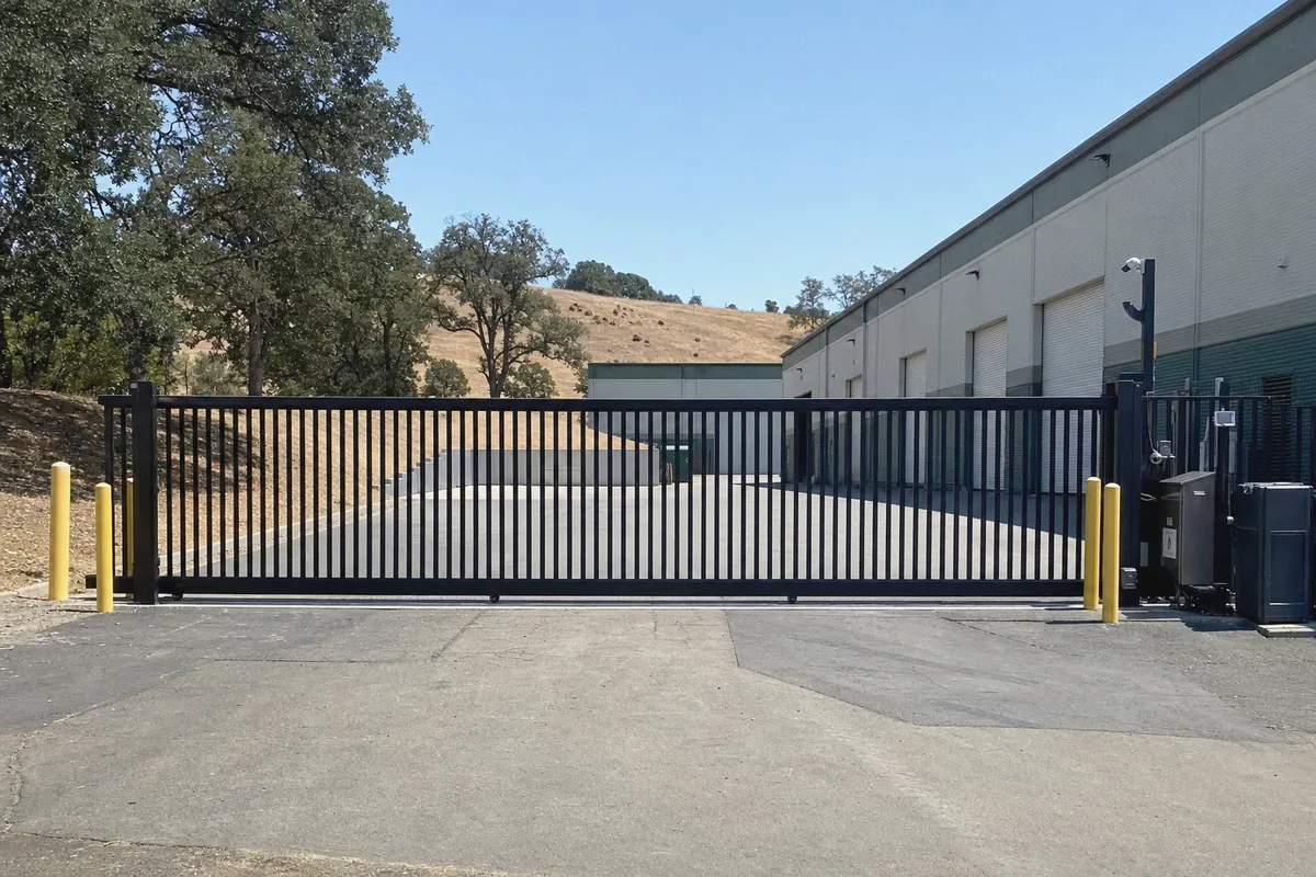 Completed commercial and industrial gates project in Vacaville, CA