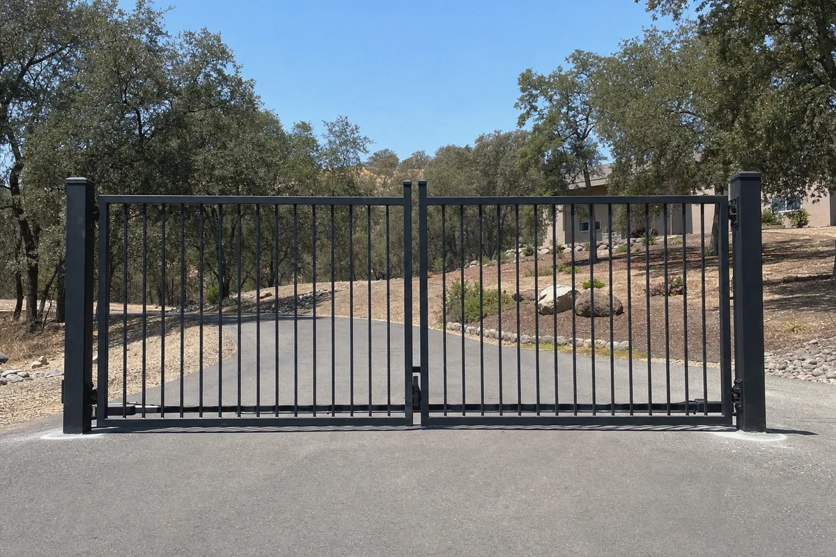 Completed custom metal gate fabrication project in Vacaville, CA