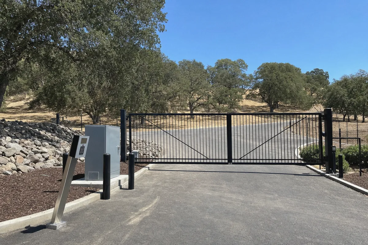Completed security gates and access control project in Vacaville, CA